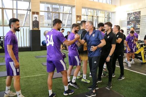 اولین تمرین تیم ملی با آنالیز بازی با اروگوئه و سنگال