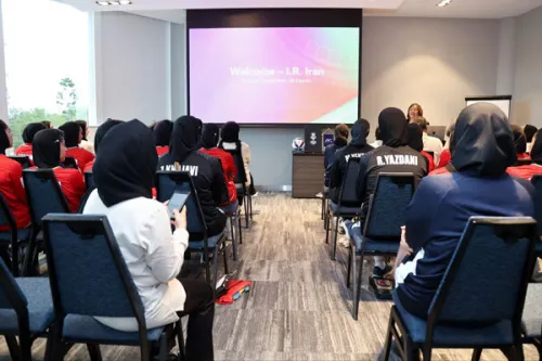 ملی پوشان ایران در جلسه آموزشی AFC