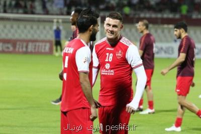 تازه ترین پیام مهاجم ایرلندی پرسپولیس